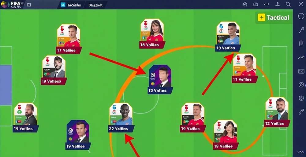 FIFA Mobile Guru - Advanced Tactics FIFA Mobile Guru tactical board showing Indian strategies